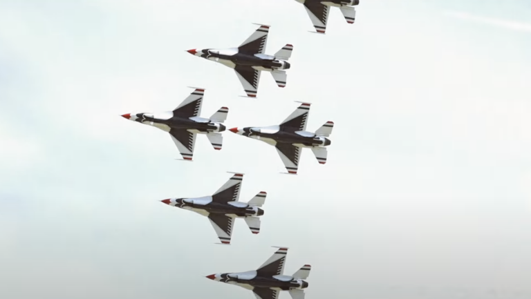 Thunderbirds Fly By